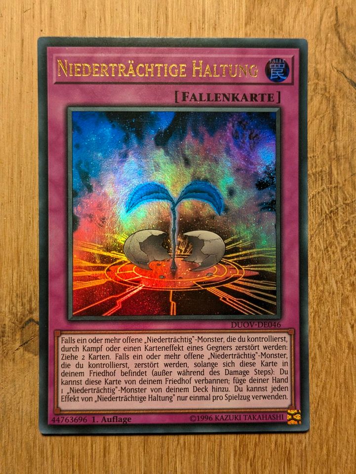 Yugioh: Niederträchtige Haltung (Ultra Rare, 1.Auflage).jpg in Hildesheim