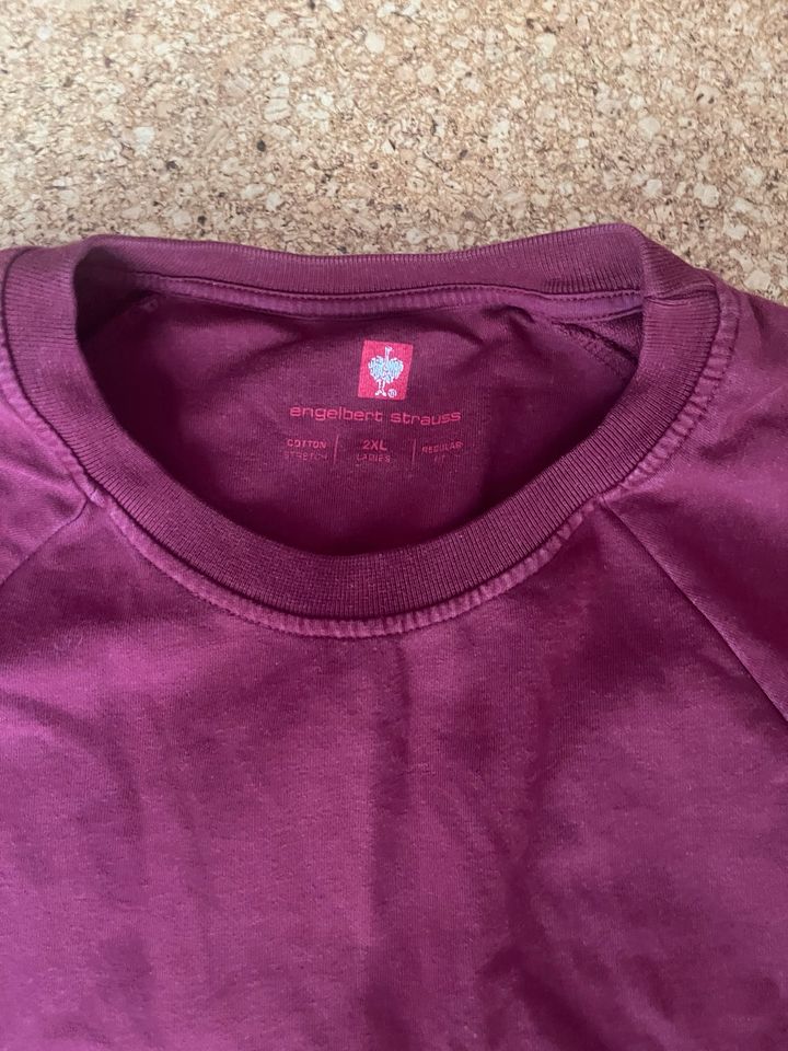 Sweatshirt Damen 2XL Bordeaux Engelbert Strauss Pulli Pullover in Kettershausen