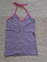 Buntes, pink gepunktetes Neckholder Top Berlin - Charlottenburg Vorschau