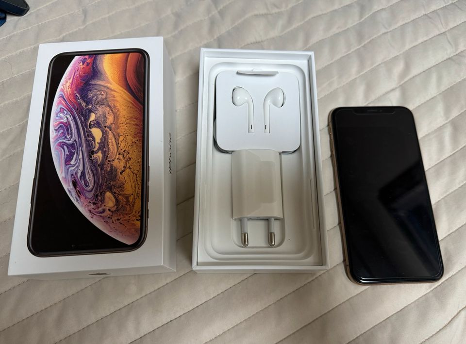 iPhone Xs 512GB Gold Originalverpackung sehr guter Zustand in Wendlingen am Neckar