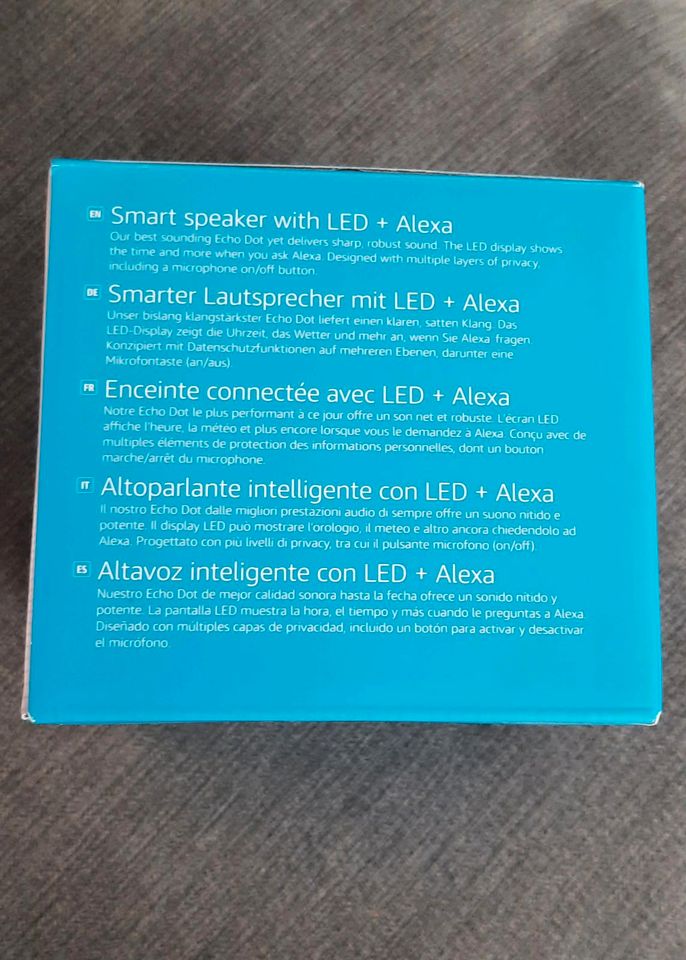 Alexa Echo Dot 5.Generation 2022 mit Uhr Neu & OVP in Lauchringen