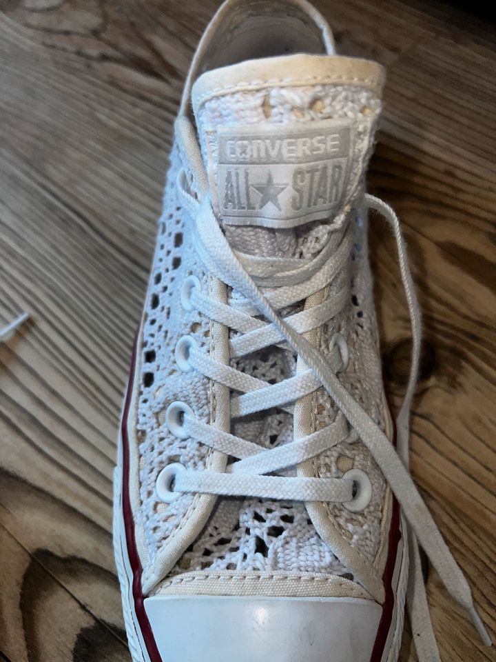Converse Chucks Sneaker 37 37,5 mint weiß Strick boho in Söhlde