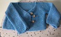 Strickjacke Pullover handmade hellblau Holz Berlin - Mitte Vorschau