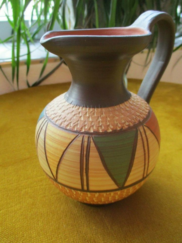 KuLe Keramik Klinker Vase von Kurt Lehmann Design Roma 50er Jahre in Kaufbeuren