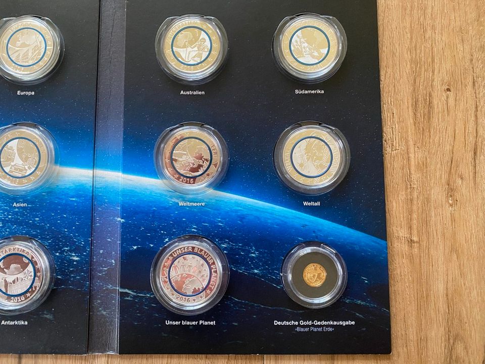 Silbermünzen Blauer Planet Erde PP 2016 komplett Gedenkprägung in Kressbronn am Bodensee