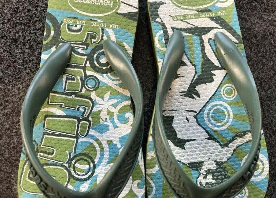 ❌ HAVAIANAS Marken BADESCHLAPPEN Schuhe FlipFlops Gr.27 28 grün in Erfurt