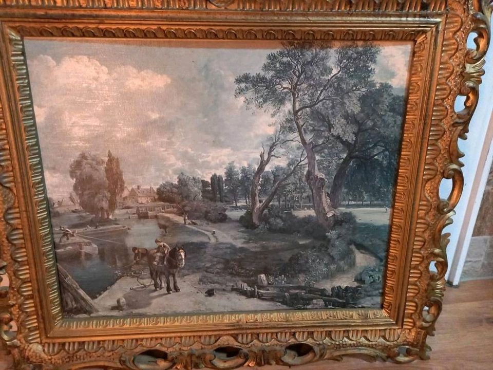 Altes Gemälde Bild mit Rahmen v. John Constable in Oetzen