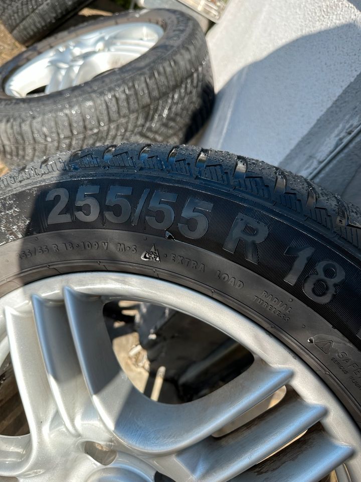 4x Winterreifen 255/55 R18 / orig. Porsche Cayenne in Edingen-Neckarhausen