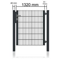 Doppelstabmattenzaun Gartentor (HxB) 1800x1320mm + Zubehör Nr.114 Sachsen-Anhalt - Weißenfels Vorschau