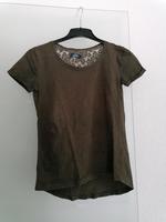 Olivgrünes superdry T-shirt mit hübscher Spitze am Rücken Gr. XS Baden-Württemberg - Tettnang Vorschau
