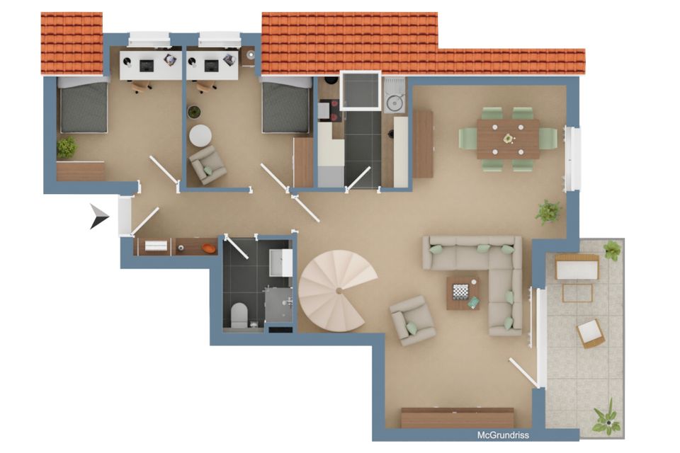 ++TOP++ Maisonette Wohntraum im Zentrum mit Süd-West Balkon, 2 TG-Stellplätze und 2 Bäder in Göppingen