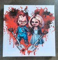 Leinwand 20x20 cm Chucky und seine Braut Tiffany Horror Brandenburg - Neuenhagen Vorschau