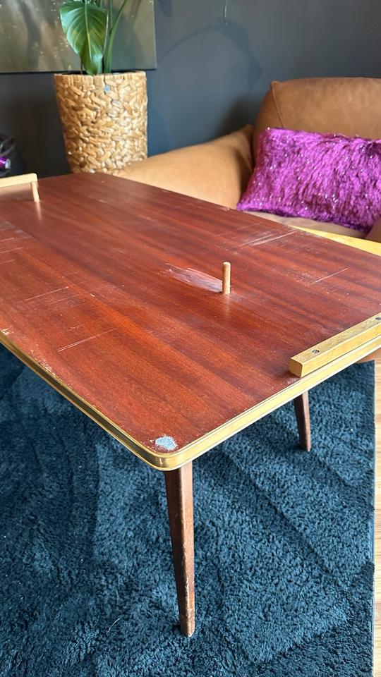 Tisch Vintage Retro Couchtisch ausziehbar 50 60 Cocktail essen in Blaustein