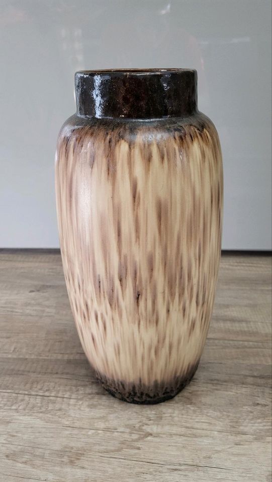 Scheurich Keramik Vase W.Germany creme/braun in Oppenau