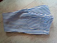 Streifen Hose blau weiss Sommer Jeans Marine Look neuwertig Gr.40 Nordrhein-Westfalen - Leverkusen Vorschau