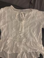 Boho Stil Bluse weiß M Hessen - Bad Orb Vorschau