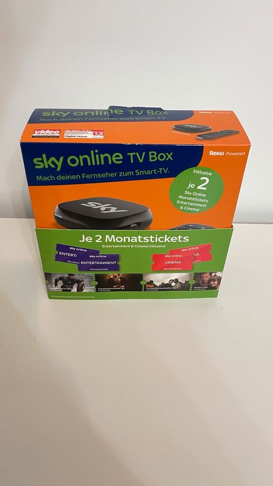 Sky Online TV Box mit je 2 Monatstickets Entertainment/Cinema NEU in Augsburg