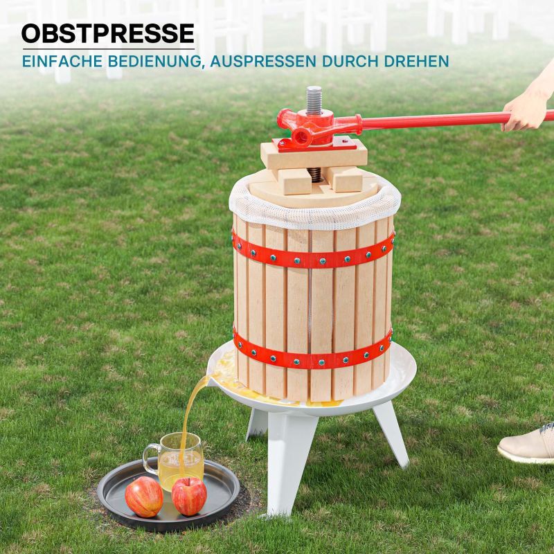 18L Obstpresse aus Buchenholz inkl. Presstuch, manuelle in Gladbeck