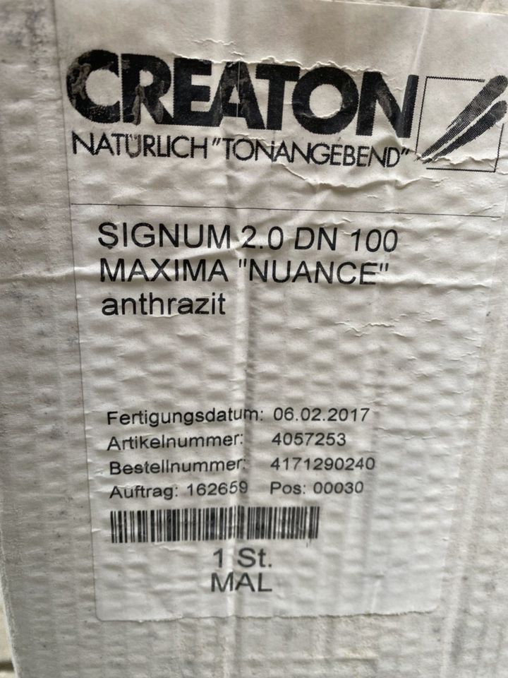 Creaton Maxima Signum 2.0 DN100 nuance anthrazit Dachentlüftung in Dessau-Roßlau