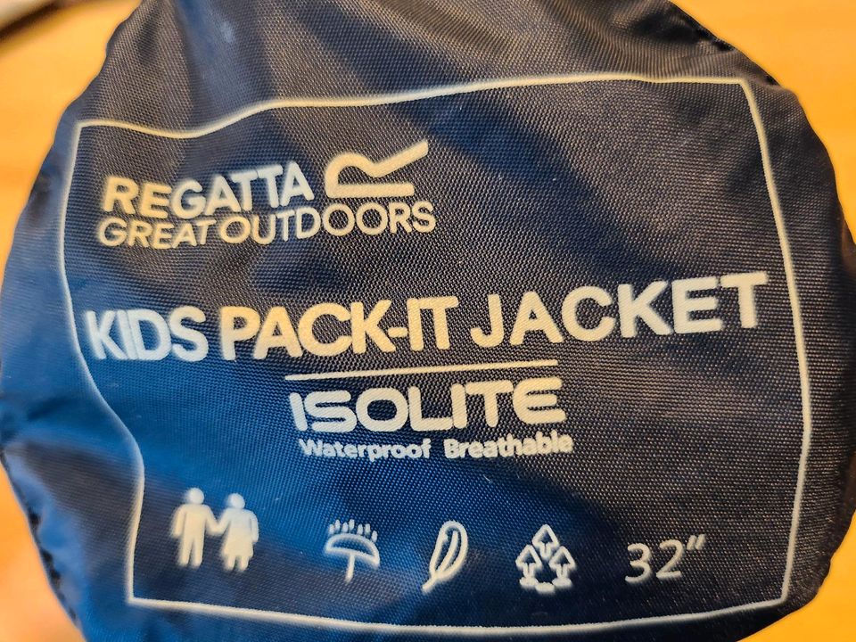 Regenjacke Kinder Pack-it Jacket Regatta kleiner Gr. 164 in Hattenhofen