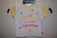 Süßes T-Shirt "Summer Vacation" Sommer Ferien Glitzer + Blumen 80 Hessen - Obertshausen Vorschau