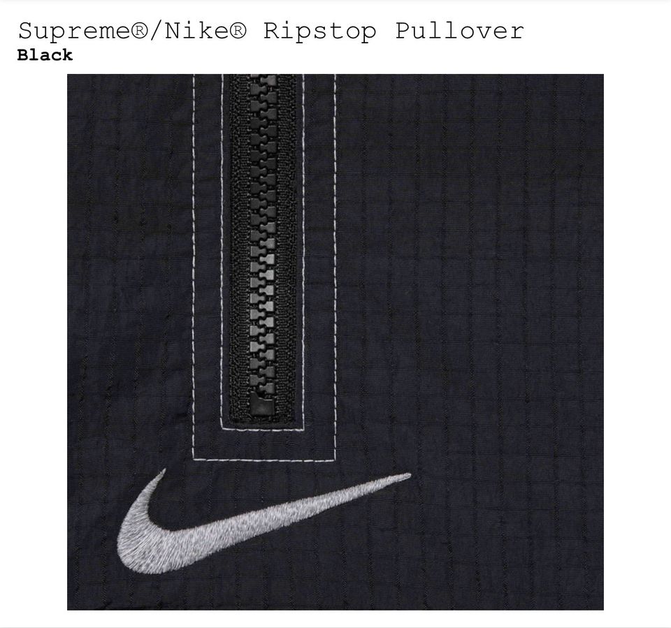 Supreme®/Nike® Ripstop Pullover Black Size XXL in Rostock