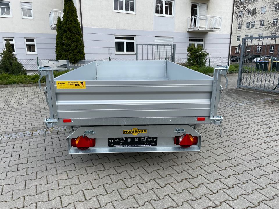 PKW Anhänger Neu Humbaur 3-Seitenkipper 270x150x35 E-Pumpe in Dresden