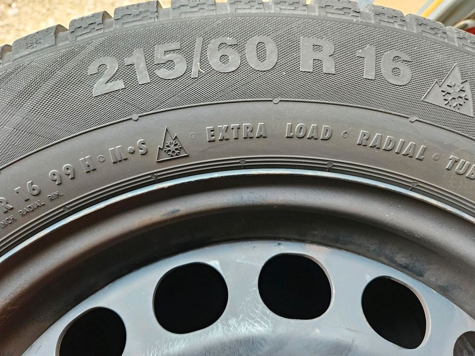 VW Winterreifen 215/60 R16 "Gebraucht" in Eigeltingen