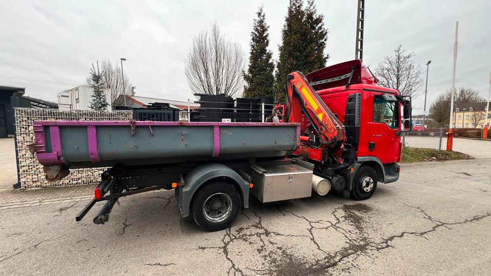 LKW MAN TGL 12.220 Kran Palfinger PK 7000, Abrollcontainer, AHK in Hagen