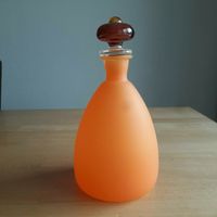 Glas-/Wasser-Karaffe o. Vase orange Bayern - Dittelbrunn Vorschau