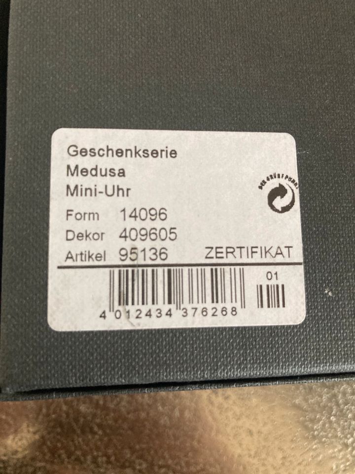 Rosenthal Versace Medusa Kamin Uhr mit Zertifikat Luxury in Neumarkt i.d.OPf.