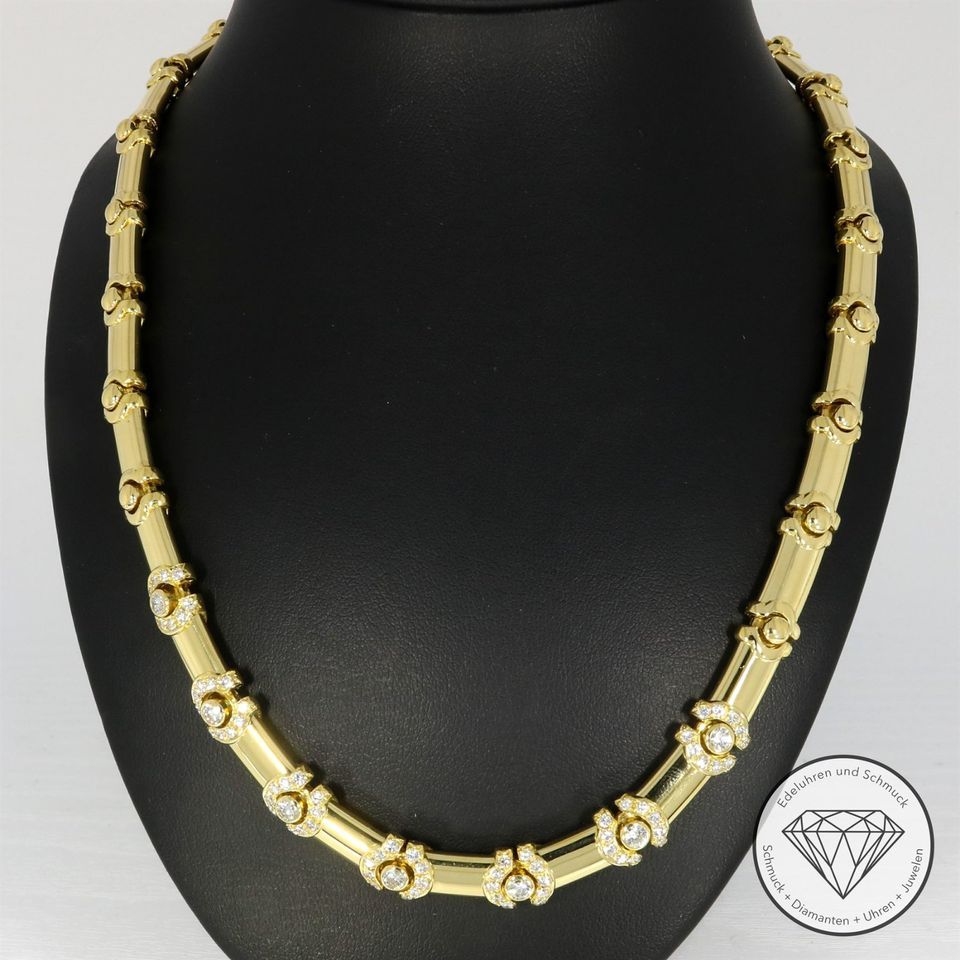 M 170585 Wert 18.000,- Brillant Collier 750 Gelb Gold 18 KT XXYY in Duisburg