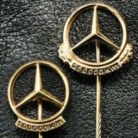 Polierter Mercedes Benz Daimler Gold Silber Pin 100.000 - 250.000 Sammler Neuwertig Top Versand Händler DHL Geschenk Echt Rheinland-Pfalz - Igel Vorschau