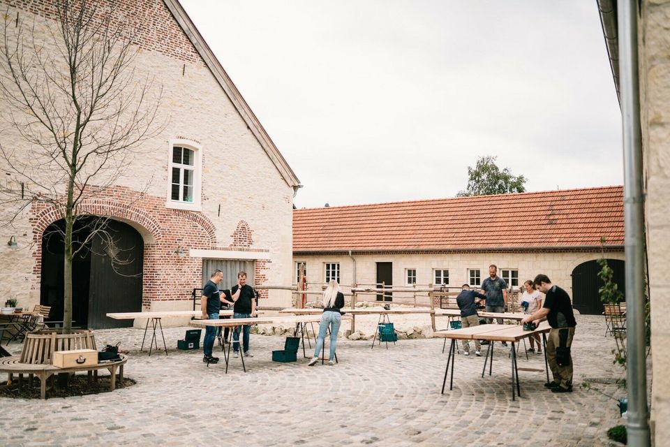 Workshop Traumtisch selbst gebaut Holz Tisch Geschenk Event in Bielefeld