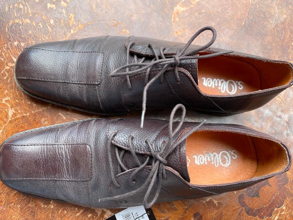 S.Oliver Halbschuhe, Herren, Leder, Farbe dunkelbraun Gr. 42 in Saulheim