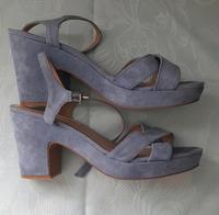 Buffalo London Lederschuhe Plateauschuhe Gr.39 hellblau Bayern - Schwabach Vorschau