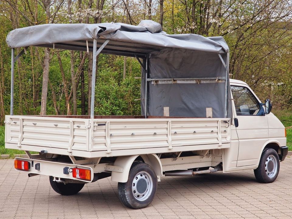 Volkswagen T4 PRITSCHE MIT PLANE *1.HAND*BENZIN*TÜV 3.2025* in Remshalden