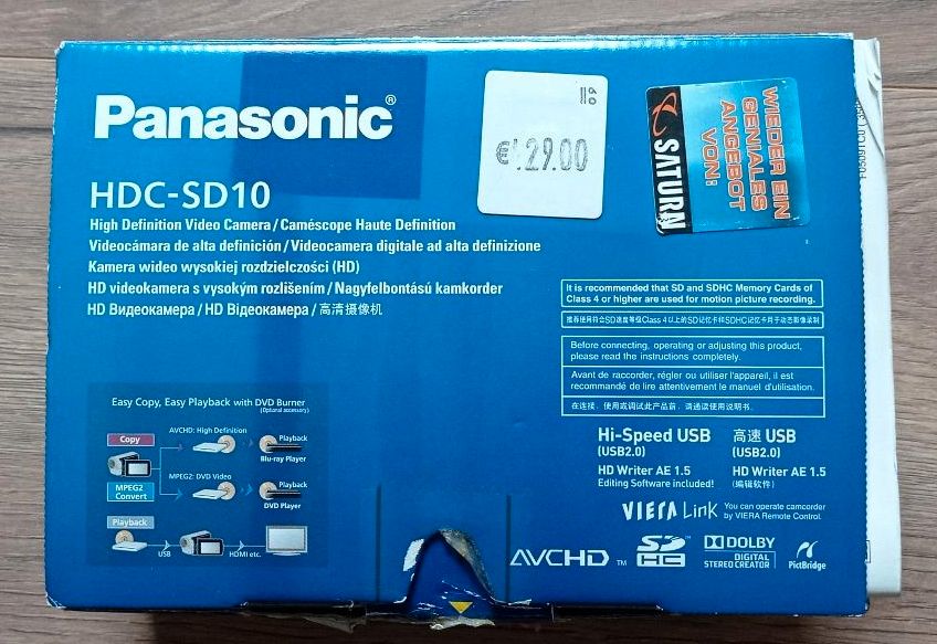 HD- Videokamera Panasonic HDC-SD10 in Dortmund