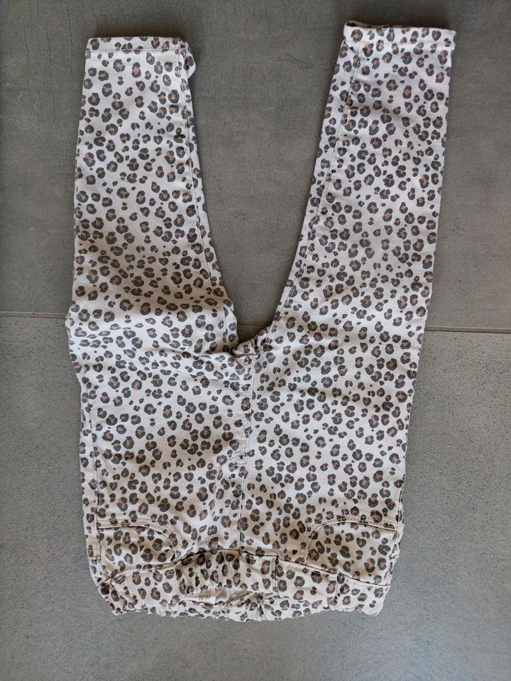 Zara H&M Jeggins Jeans Hose grau Leopard 86 92 in Kaiserslautern