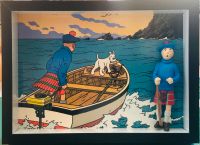 Tintin: Die schwarze Insel Tim im Kilt Bild & Figur im Rahmen Neu Stuttgart - Vaihingen Vorschau
