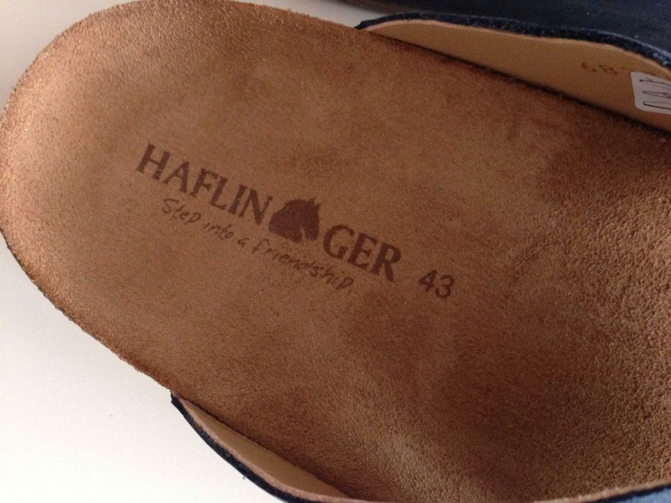 HAFLINGER Mio Leder Sandalen Pantoletten unisex 43 Fußlänge 27,1 in Chemnitz