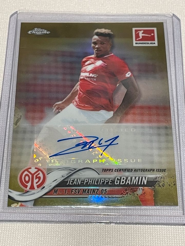 Jean-Philippe Gbamin 2018 Topps Chrome Bundesliga Gold 18/50 in Plochingen