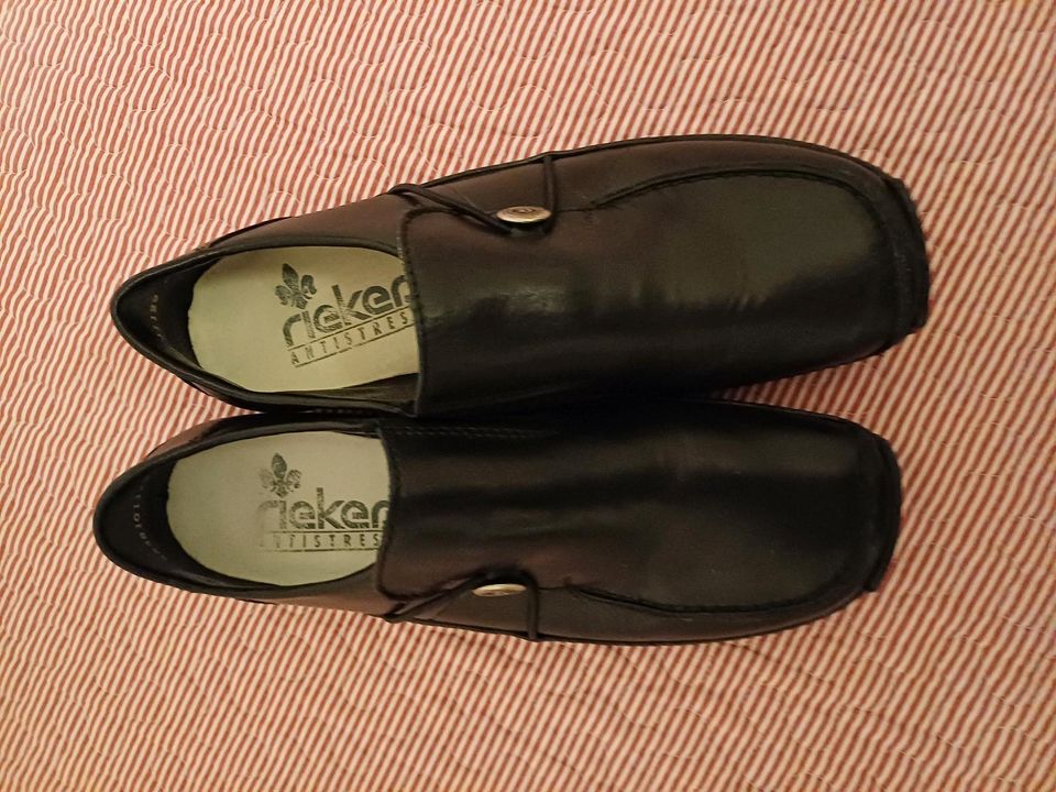 Tolle rieker Schuhe Leder schwarz 38 in Witten