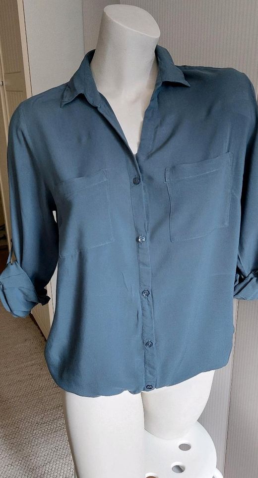 Tom Tailor, inkl. Versand, Bluse, Gr. 36, taubenblau in Kiefersfelden