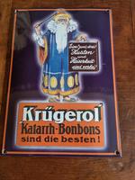 Emailleschild Krügerol Katarrh-Bonbons, 21 x 29,5 cm Nordrhein-Westfalen - Menden Vorschau