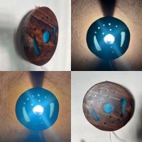Wandlampe - Blauer Planet- Mit Schalter- Eigenständig hergestellt Berlin - Pankow Vorschau
