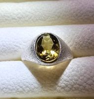 Natürlicher Rauchquarz Ring in 925 Sterlingsilber Fassung Baden-Württemberg - Ulm Vorschau