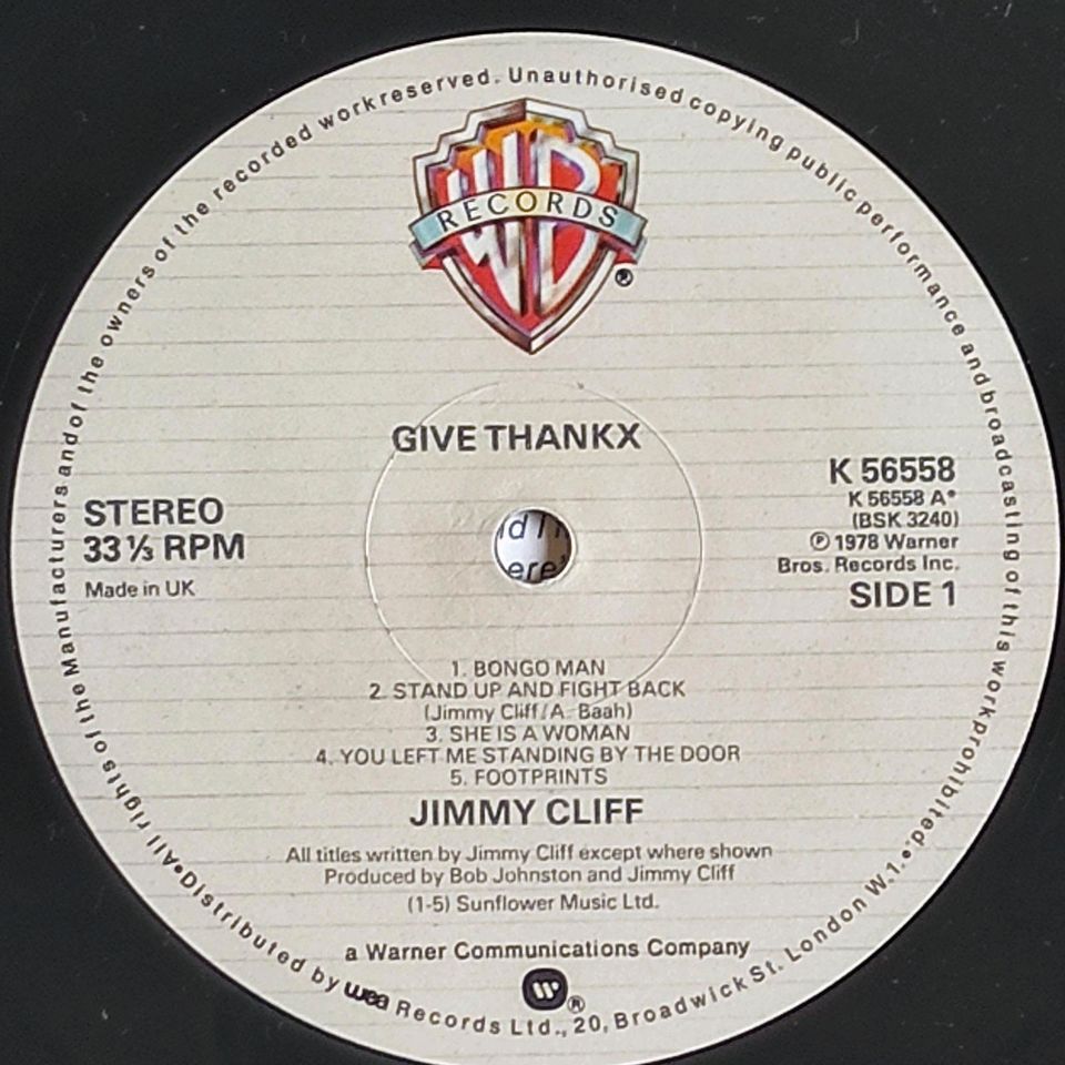 Vinyl-LP, Jimmy Cliff, Give Thankx in Osnabrück