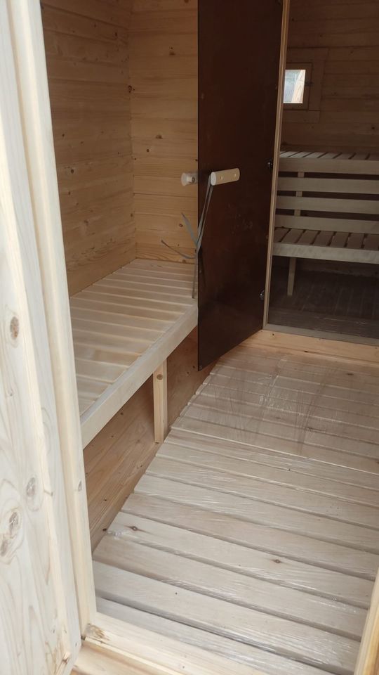 Quadro Sauna Fasssauna 4 m Saunafass Holzofen in Frankfurt am Main
