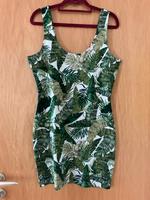Kleid, H&M, Größe 42, grün/weiß, Blätter Bayern - Neustadt b.Coburg Vorschau